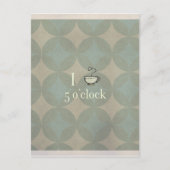 theetijd - vijf uur briefkaart (Voorkant)