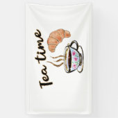 Theetijdborden, theefeest accessoires, theefeest spandoek (Verticaal)