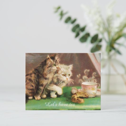  theetijden, aangepast briefkaart (Staand voorkant)