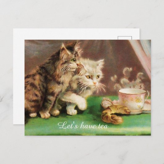  theetijden, aangepast briefkaart (Voorkant / Achterkant)