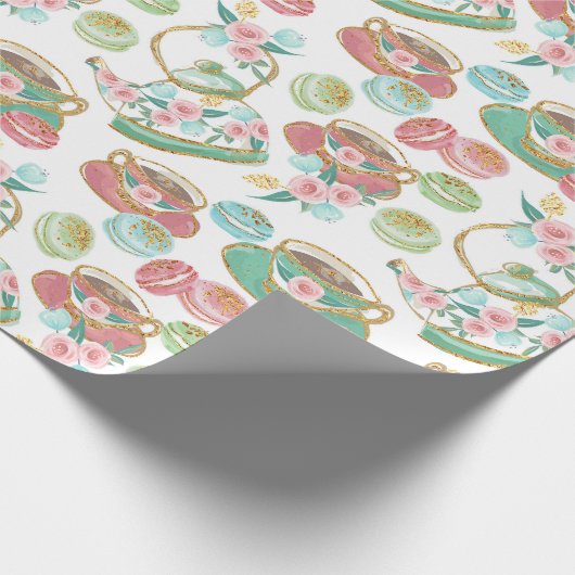 Theetijdpatroon Cadeaupapier (Hoek)