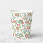 Theetijdpatroon Papieren Bekers (Achterkant)