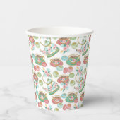 Theetijdpatroon Papieren Bekers (Voorkant)