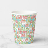 Theetijdpatroon Papieren Bekers (Rechts)