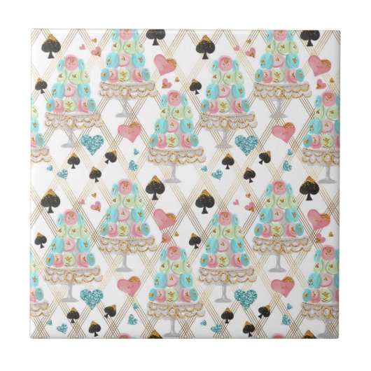 Theetijdpatroon Tegeltje (Voorkant)