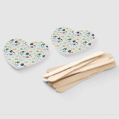 theetijdpatroon - theekopjes en theepot in handwaaier (Niet-gemonteerd)