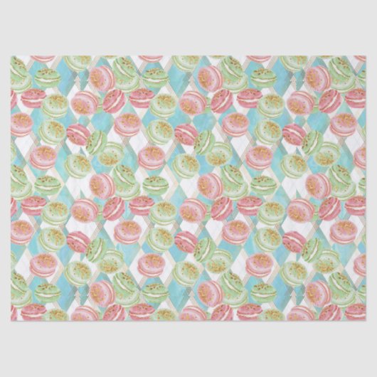 Theetijdpatroon Tissuepapier (Voorkant)