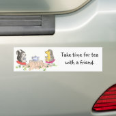 Theetijdsticker Bumpersticker (Op auto)