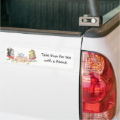 Theetijdsticker Bumpersticker (Op Truck)