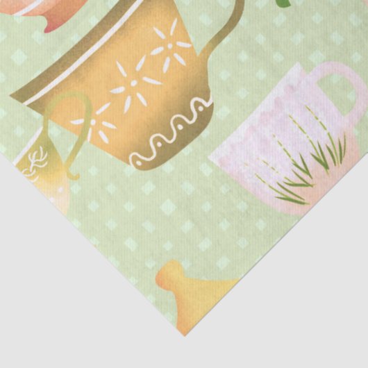 Theetoppen Groen Tissuepapier (Detail)