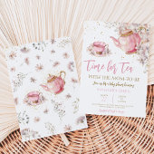 Theetuin Baby Shower met Wilde Bloemen Kaart
