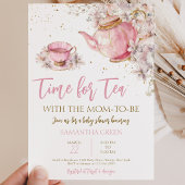 Theetuin Baby Shower met Wilde Bloemen Kaart