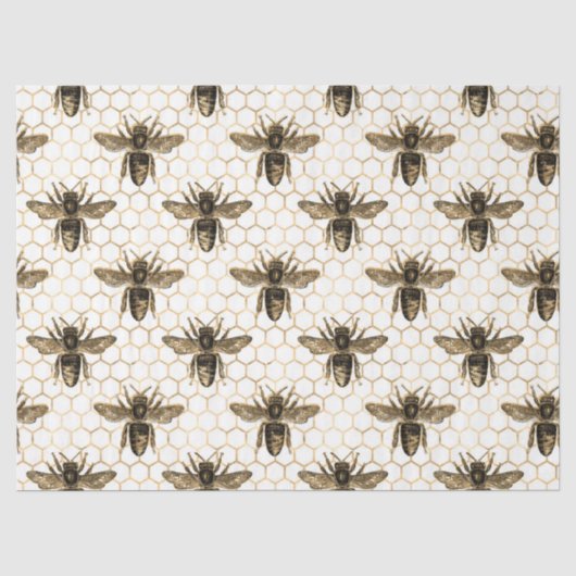Theetuin Bij Serie Design 14 Tissuepapier (Voorkant)