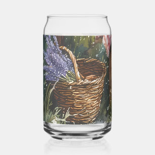 Theetuin Waterverf Ochtend in Cottage Stijl Blikvorm Glas