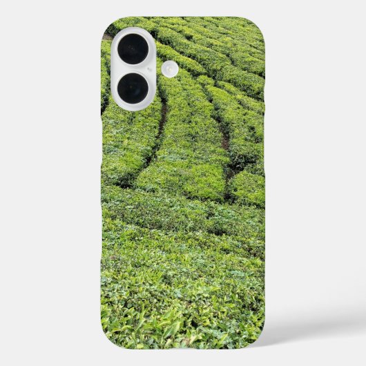 Theetuinen van Munnar op Apple Iphone 16 Hoesje (Achterkant)