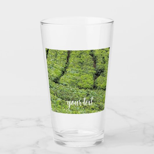 Theetuinen van Munnar op Glas (Voorkant)