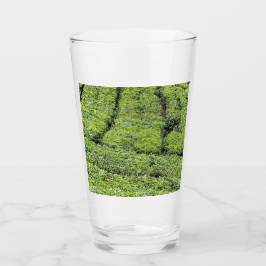 Theetuinen van Munnar op Glas (Voorkant)