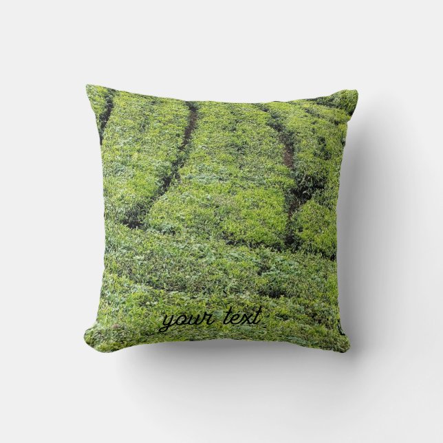 Theetuinen van Munnar op  Kussen (Voorkant)