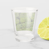 Theetuinen van Munnar op Shot Glas (Achterkant)