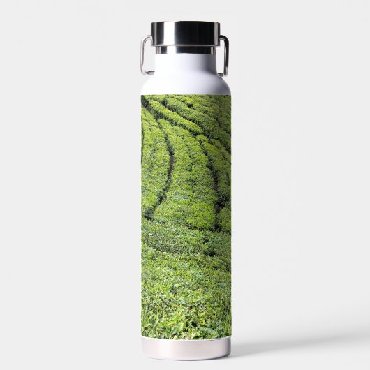 Theetuinen van Munnar op waterfles (Voorkant)
