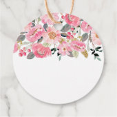 Theetuinfeest Bedankt Favor Tag Bedankjes Labels (Achterkant)