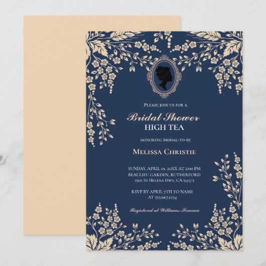 theetuinfeest, mooie zachte pastel  kaart (Voorkant / Achterkant)