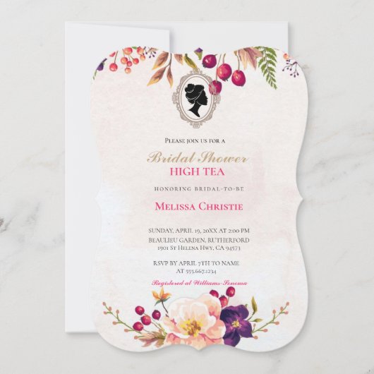 theetuinfeestje, mooie zachte pastel kaart (Voorkant)