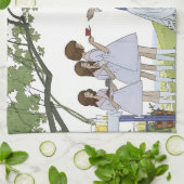 Theetuinfeestje Theedoek (Gevouwen)