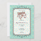 Theeuwertig theepartijtje uitnodiging (Voorkant)