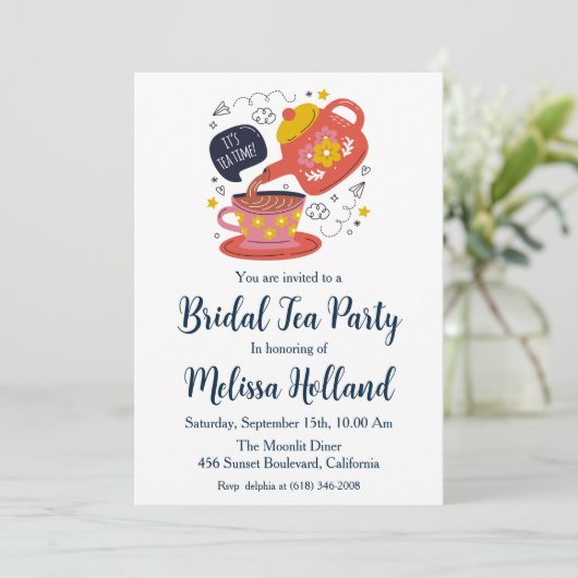 theeuwfeest in botanische tuin bruidsfeest kaart (Staand voorkant)