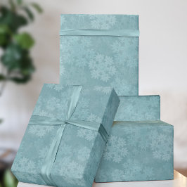 Theeuwige Sneeuwvlok Patroon Kerst Winter Vakantie Cadeaupapier