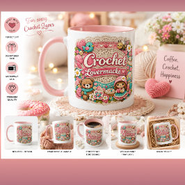 Theeverslaafde Cute Haakstijl Mok | Gezellige Thee