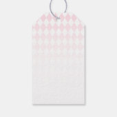 Theevisite bloemen meisje babyshower cadeaulabel (Achterkant)