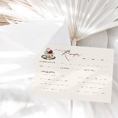 Theevisite Bruiloft Receptie Recept Informatiekaartje