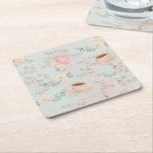 Theevisite in Shabby Chic-stijl Kartonnen Onderzetters (Schuin)