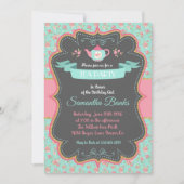 Theevisite in Shabby Chic-stijl | Vintagefeestje Kaart (Voorkant)