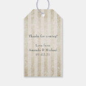 Theevisite in vintage shabby-chic stijl cadeaulabel (Achterkant)
