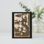 Theevisite van Heksen – sepia Briefkaart (Staand voorkant)