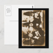 Theevisite van Heksen – sepia Briefkaart (Voorkant / Achterkant)