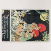 Theevisite van sprookjesfeeën legpuzzel (Horizontaal)