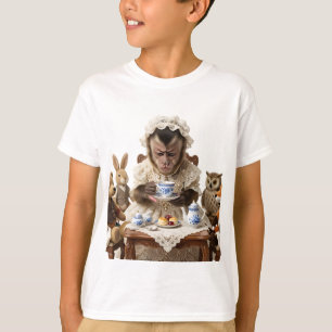 Theevisite van Victoriaanse Aapjes T-shirt