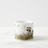 Theevisite van wasbeer espresso kop (Voorkant)