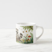 Theevisite van wasbeer espresso kop (Rechts)