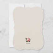 Theevisite voor de bruid kaart (Achterkant)