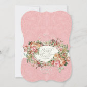 Theevisite Waterverf Elegante Rozen Verjaardagsfee Kaart (Achterkant)