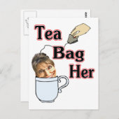 theezak briefkaart (Voorkant / Achterkant)