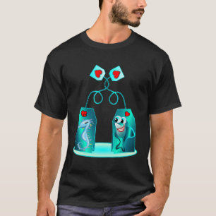 Theezak Zeepaardje Zwemhaaien Duiken Duiker T-shirt