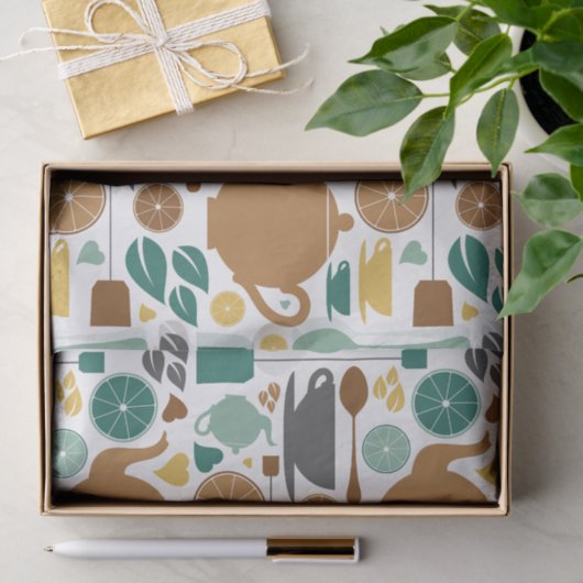 theezakdoekje tissuepapier (Geschenk)