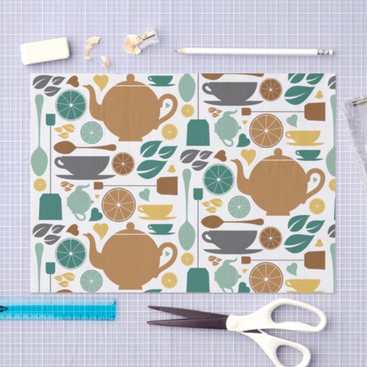 theezakdoekje tissuepapier (Craft)