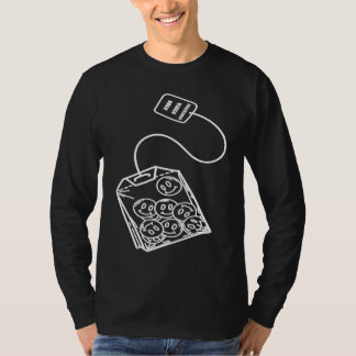 Theezakje met leuk lachend gezicht  Gelukkig gezic T-shirt